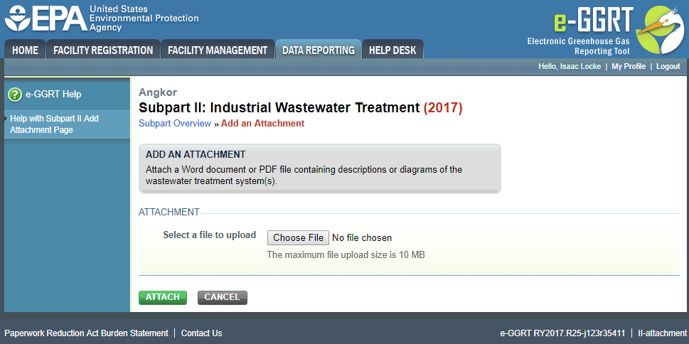 Subpart II: Add an Attachment